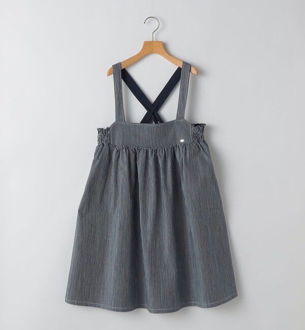 SHIPS KIDS「SHIPS KIDS:140～150cm/ライトデニム ジャンパースカート」|ジャンパースカート|ブルー系