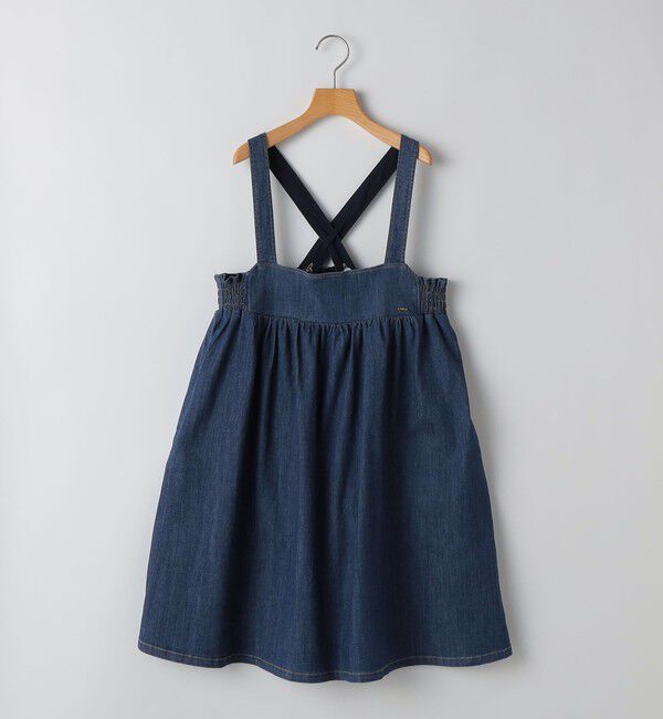 SHIPS KIDS「SHIPS KIDS:140～150cm/ライトデニム ジャンパースカート」|ジャンパースカート|ネイビー