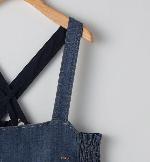 SHIPS KIDS「SHIPS KIDS:140～150cm/ライトデニム ジャンパースカート」|ジャンパースカート|