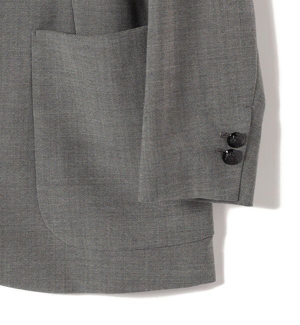 SHIPS for women「SHIPS Primary Navy Label:カラー レス ジャケット（グレー）」|ノーカラージャケット|