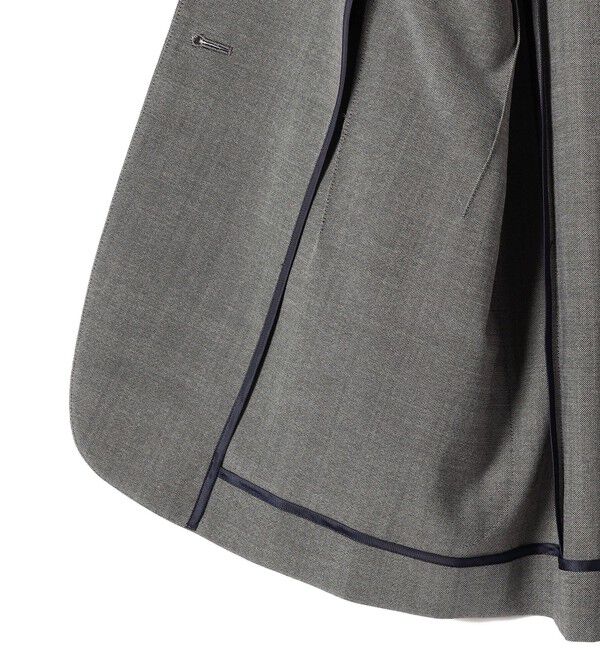 SHIPS for women「SHIPS Primary Navy Label:カラー レス ジャケット（グレー）」|ノーカラージャケット|