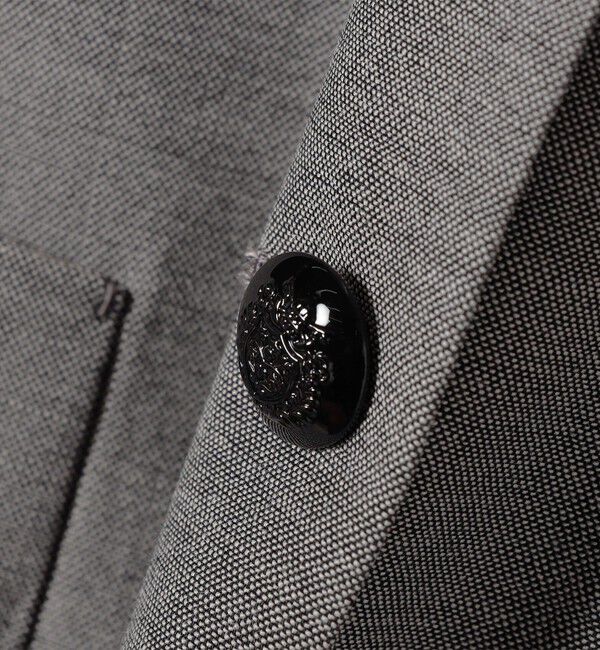 SHIPS for women「SHIPS Primary Navy Label:カラー レス ジャケット（グレー）」|ノーカラージャケット|