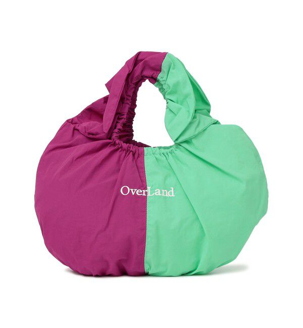SHIPS any「OVER LAND: ラウンド ギャザー バッグ」|ハンドバッグ|ピンク系その他