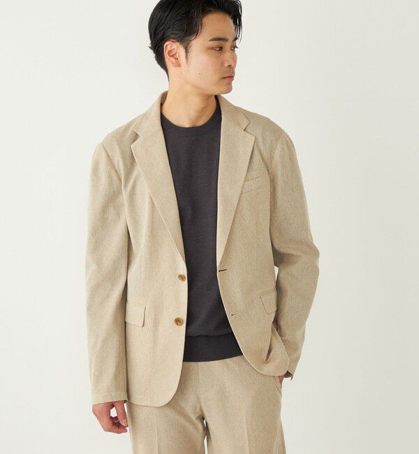 SHIPS Colors 「SHIPS Colors:〈速乾・洗濯機可能〉シャリルジャージー ジャケット◇」|テーラードジャケット|ベージュ