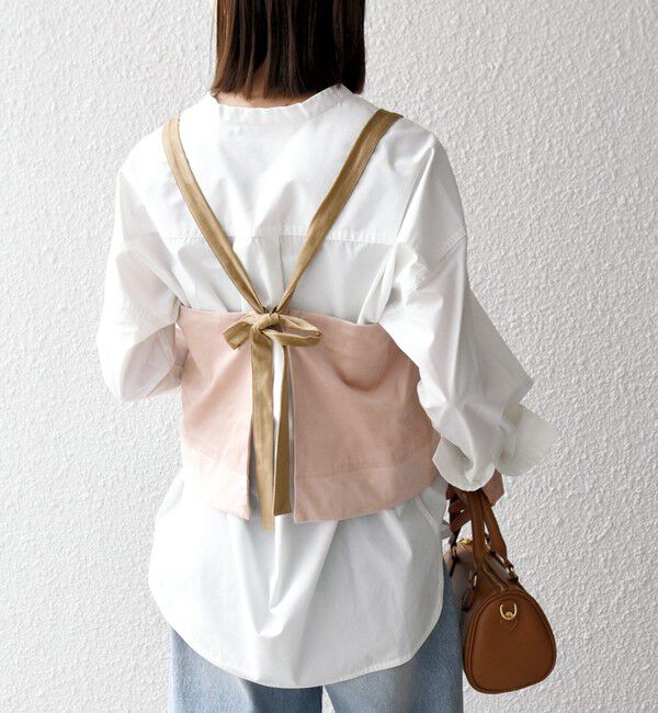 SHIPS any「SHIPS any:〈洗濯機可能〉ポリエステル スエード バイカラー ビスチェ」|ベスト・ジレ|