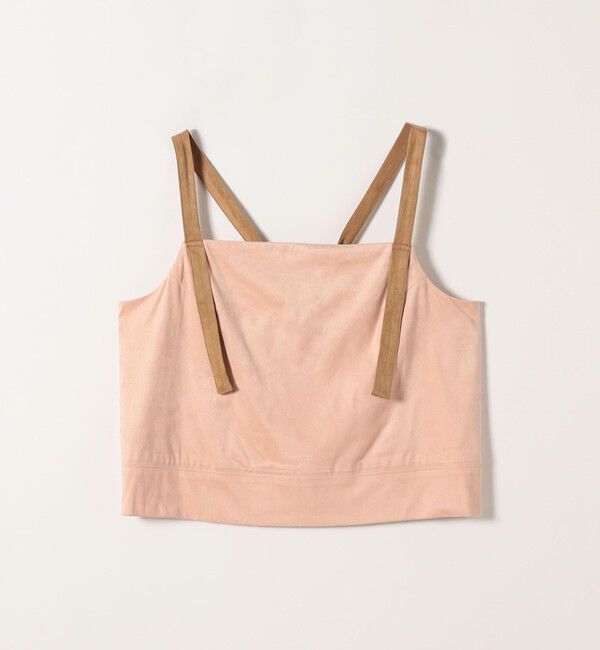 SHIPS any「SHIPS any:〈洗濯機可能〉ポリエステル スエード バイカラー ビスチェ」|ベスト・ジレ|