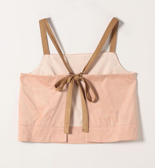 SHIPS any「SHIPS any:〈洗濯機可能〉ポリエステル スエード バイカラー ビスチェ」|ベスト・ジレ|