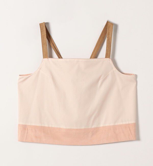 SHIPS any「SHIPS any:〈洗濯機可能〉ポリエステル スエード バイカラー ビスチェ」|ベスト・ジレ|