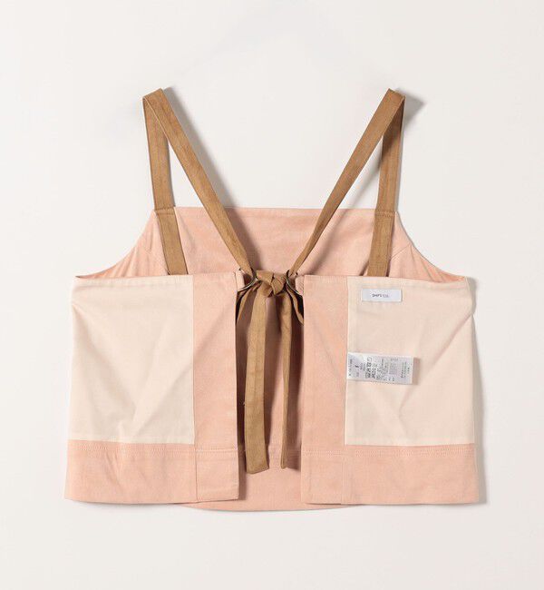 SHIPS any「SHIPS any:〈洗濯機可能〉ポリエステル スエード バイカラー ビスチェ」|ベスト・ジレ|