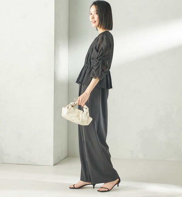 SHIPS for women「【SHIPS別注】troisiemeCHACO:〈手洗い可能〉シアー ボレロ ブラウス（セレモニー対応可）」|シャツ・ブラウス|