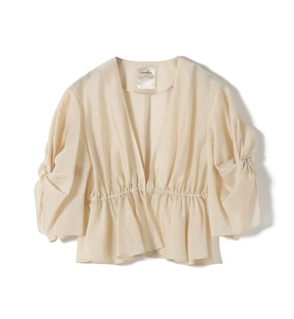 SHIPS for women「【SHIPS別注】troisiemeCHACO:〈手洗い可能〉シアー ボレロ ブラウス（セレモニー対応可）」|シャツ・ブラウス|
