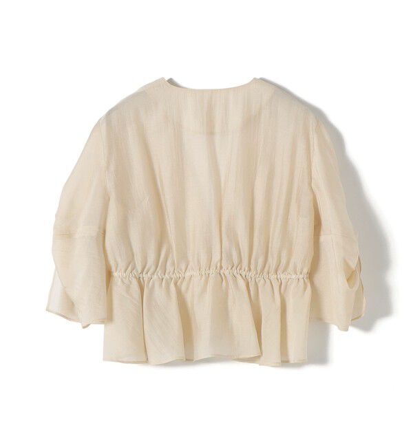 SHIPS for women「【SHIPS別注】troisiemeCHACO:〈手洗い可能〉シアー ボレロ ブラウス（セレモニー対応可）」|シャツ・ブラウス|