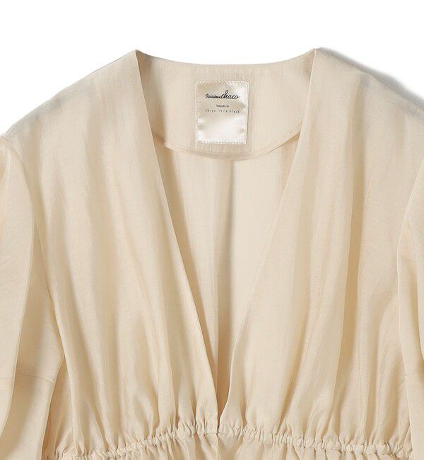 SHIPS for women「【SHIPS別注】troisiemeCHACO:〈手洗い可能〉シアー ボレロ ブラウス（セレモニー対応可）」|シャツ・ブラウス|