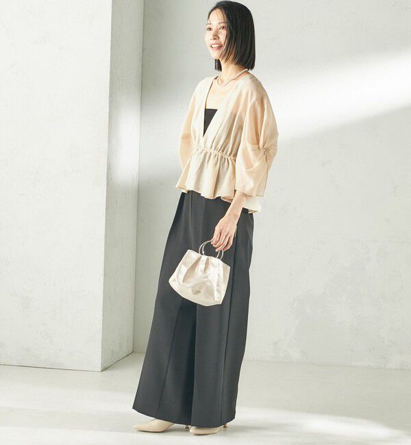 SHIPS for women「【SHIPS別注】troisiemeCHACO:〈手洗い可能〉シアー ボレロ ブラウス（セレモニー対応可）」|シャツ・ブラウス|