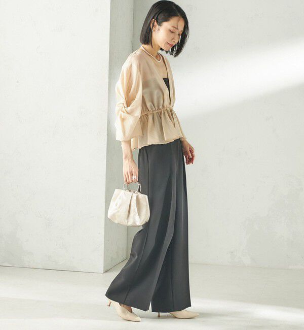 SHIPS for women「【SHIPS別注】troisiemeCHACO:〈手洗い可能〉シアー ボレロ ブラウス（セレモニー対応可）」|シャツ・ブラウス|