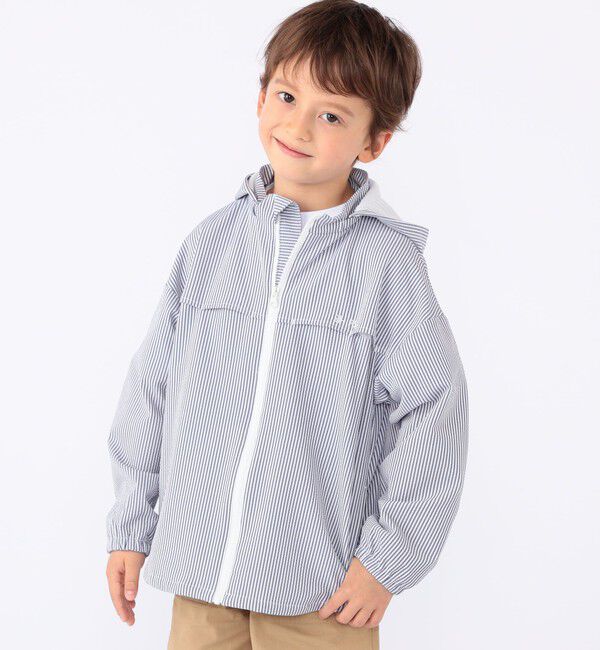 SHIPS KIDS「SHIPS KIDS:100～130cm /〈UVカット/吸水速乾〉ドライタッチ パーカ」|パーカー|