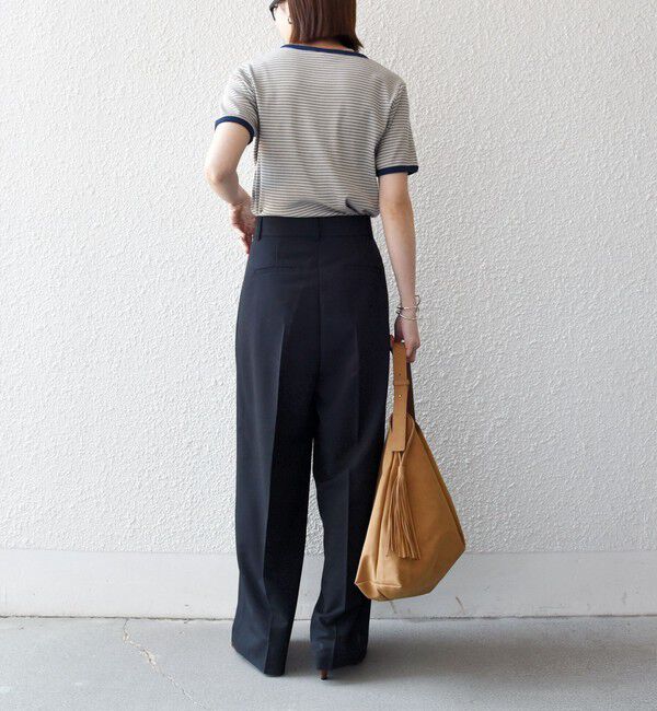 SHIPS any「Healthknit:〈洗濯機可能〉リブ ボーダー TEE」|Tシャツ・カットソー|