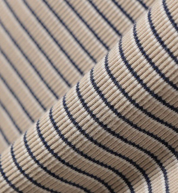 SHIPS any「Healthknit:〈洗濯機可能〉リブ ボーダー TEE」|Tシャツ・カットソー|