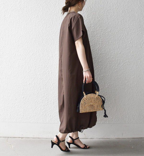 SHIPS any「《予約》SHIPS any:〈多機能/洗濯機可能〉シェルテック ドロスト ロング ワンピース」|ワンピース|