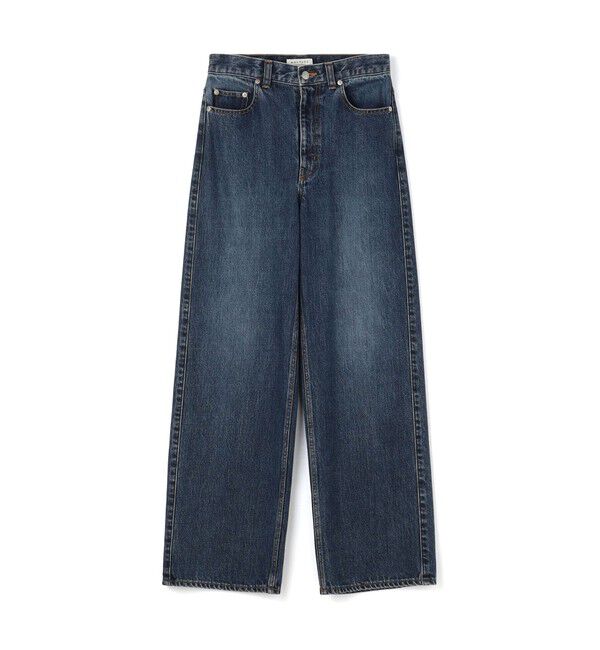 MACPHEE「デニム ワイドストレートパンツ」|デニム|