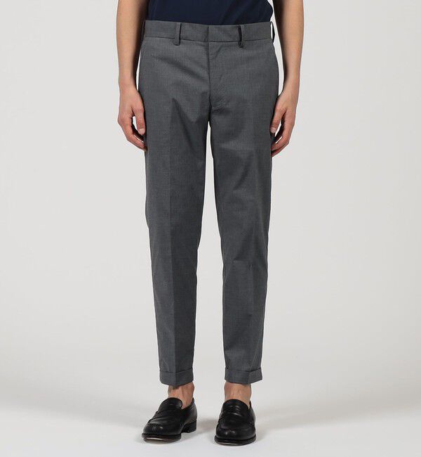 TOMORROWLAND MENS「ポリエステルコットン スリムテーパードパンツ」|チノ|