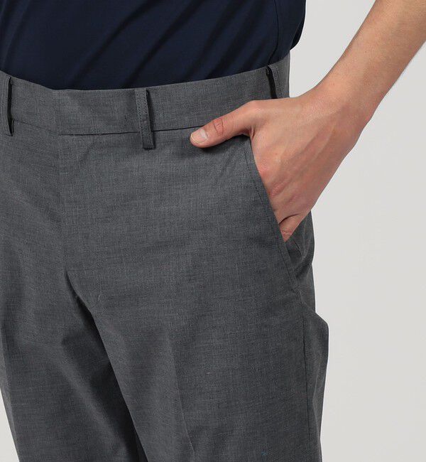 TOMORROWLAND MENS「ポリエステルコットン スリムテーパードパンツ」|チノ|