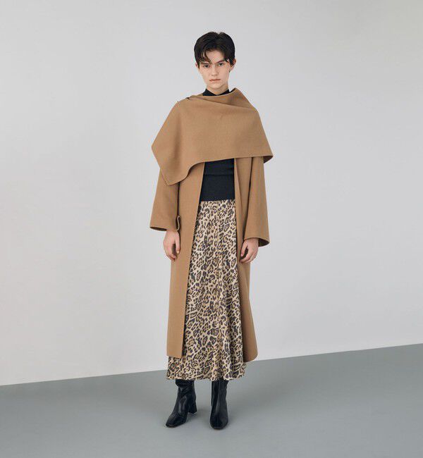 DES PRES「レオパードプリント マーメイドスカート」|フレア|