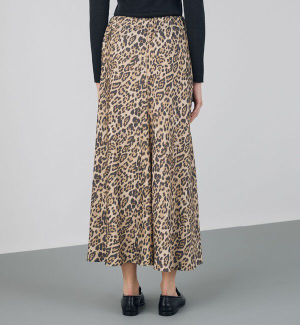 DES PRES「レオパードプリント マーメイドスカート」|フレア|