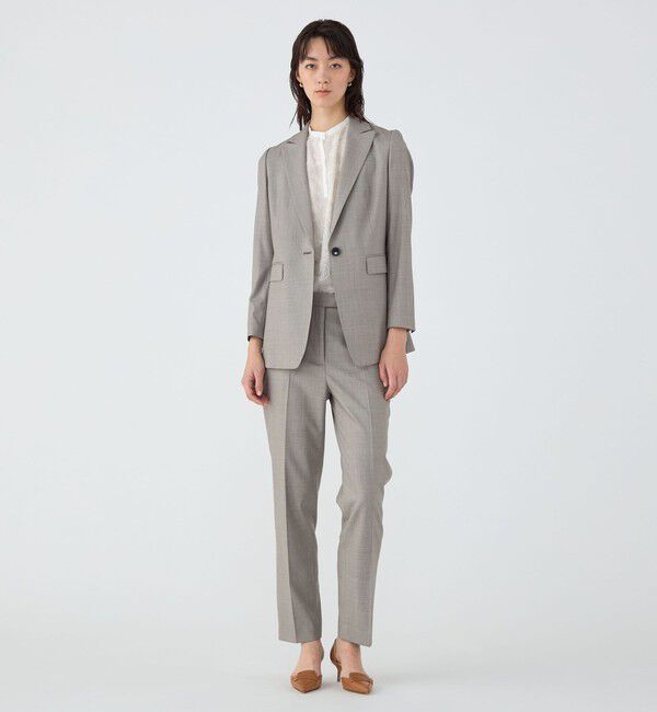 TOMORROWLAND collection「シャイニーシャーク 1Bシングルジャケット」|テーラードジャケット|