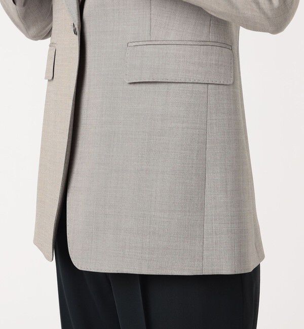 TOMORROWLAND collection「シャイニーシャーク 1Bシングルジャケット」|テーラードジャケット|