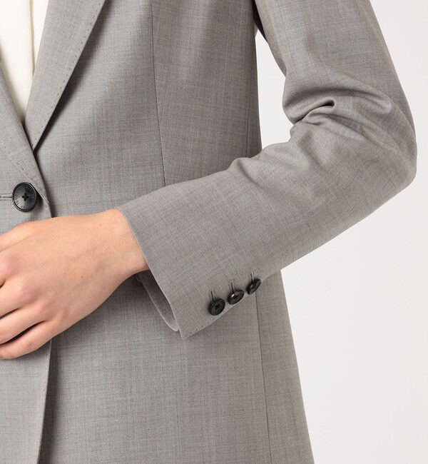 TOMORROWLAND collection「シャイニーシャーク 1Bシングルジャケット」|テーラードジャケット|