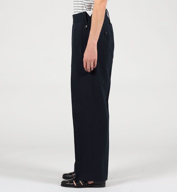 TOMORROWLAND BUYING WEAR「Tangent British army chinos リネンコットン ワイドパンツ」|スラックス|