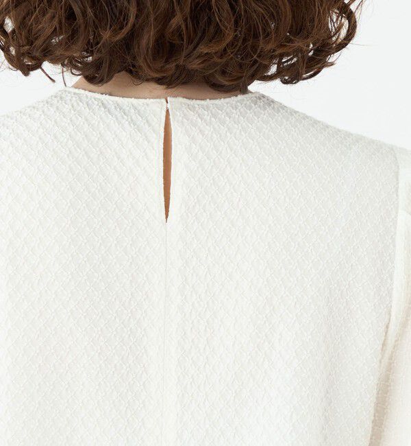 Ballsey「タイニーフラワージャカード パフスリーブブラウス」|シャツ・ブラウス|