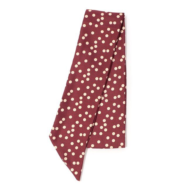 TOMORROWLAND GOODS「TOMORROWLAND ランダムドット シルクスカーフ」|バンダナ・スカーフ|46 ブラウン系