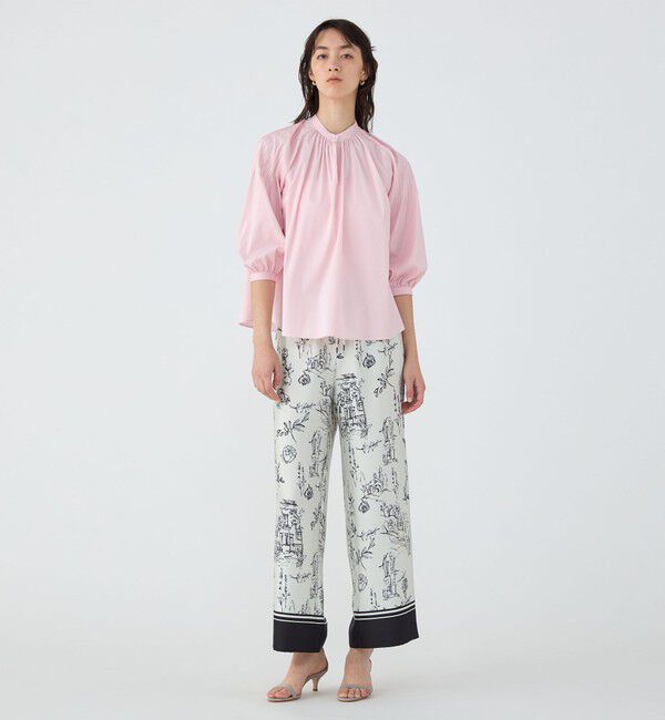 TOMORROWLAND collection「ストレッチブロード ピンタックスリーブブラウス」|シャツ・ブラウス|