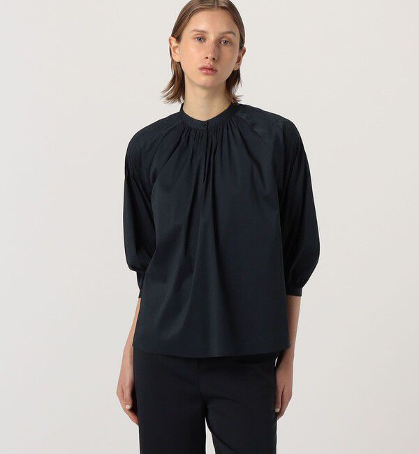 TOMORROWLAND collection「ストレッチブロード ピンタックスリーブブラウス」|シャツ・ブラウス|