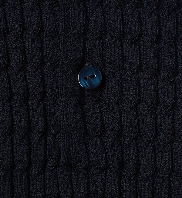 MACPHEE「コットンナイロンケーブル ポロプルオーバー」|ニット・セーター|