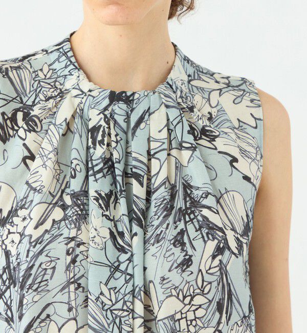 TOMORROWLAND collection「トードリリープリント タック＆ギャザーワンピース」|ワンピース|