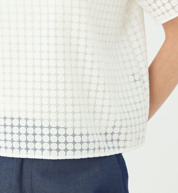TOMORROWLAND collection「ピッコロドット ハーフスリーブブラウス」|シャツ・ブラウス|