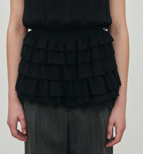 DES PRES「シルクシフォン ペプラムブラウス」|シャツ・ブラウス|