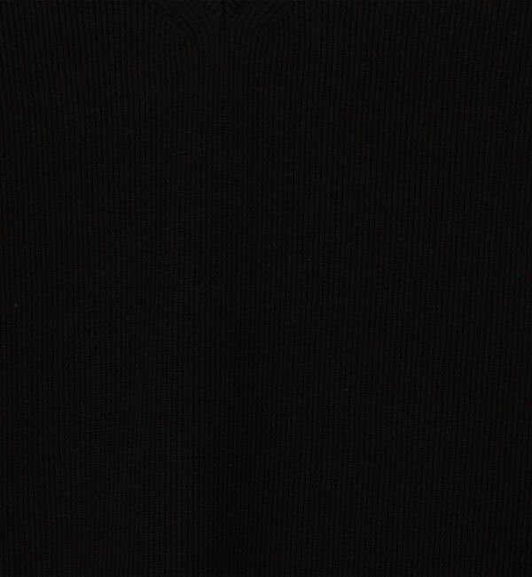 TOMORROWLAND MENS「TOMORROWLAND tricot ギザコットンポリエステルプレーティング  Vネックニット」|ニット・セーター|