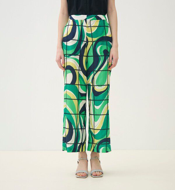 TOMORROWLAND collection「アイレットウェーブプリント ワイドストレートパンツ」|その他|