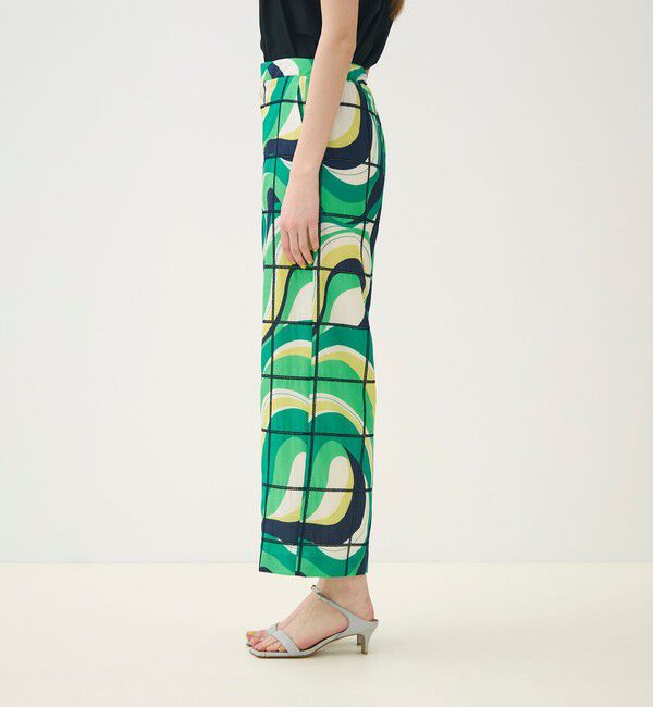 TOMORROWLAND collection「アイレットウェーブプリント ワイドストレートパンツ」|その他|