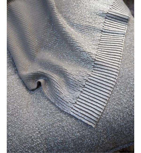 journal standard Furniture「SILVER PRINT KNIT THROW　スローケット」|ブランケット|