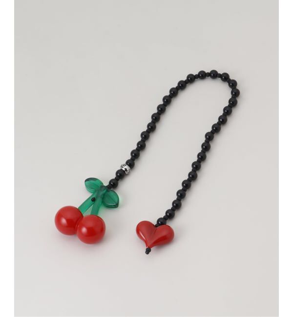 JOINT WORKS「String Ting / ストリング ティング Cherry Drop Obsidian Charm」|キーケース|