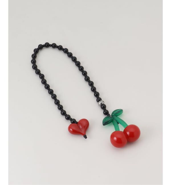 JOINT WORKS「String Ting / ストリング ティング Cherry Drop Obsidian Charm」|キーケース|