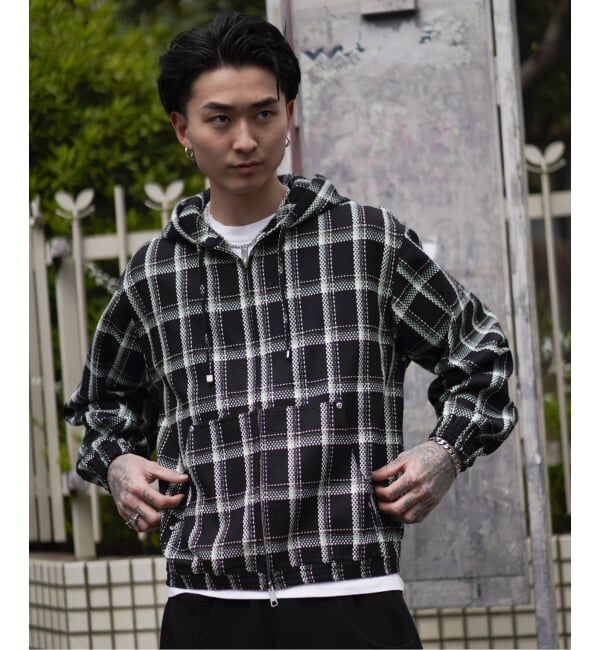 JOINT WORKS「ドビーチェック ビックシルエット フーディー / Dobby BigCheck Hooded」|その他|