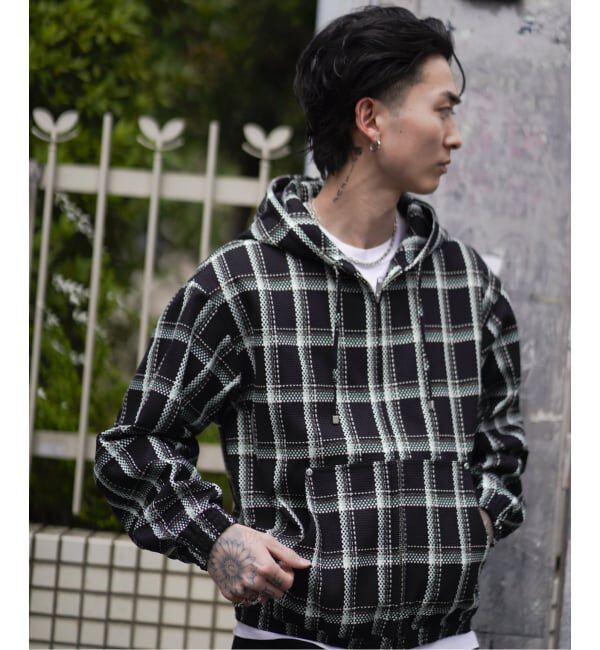 JOINT WORKS「ドビーチェック ビックシルエット フーディー / Dobby BigCheck Hooded」|その他|