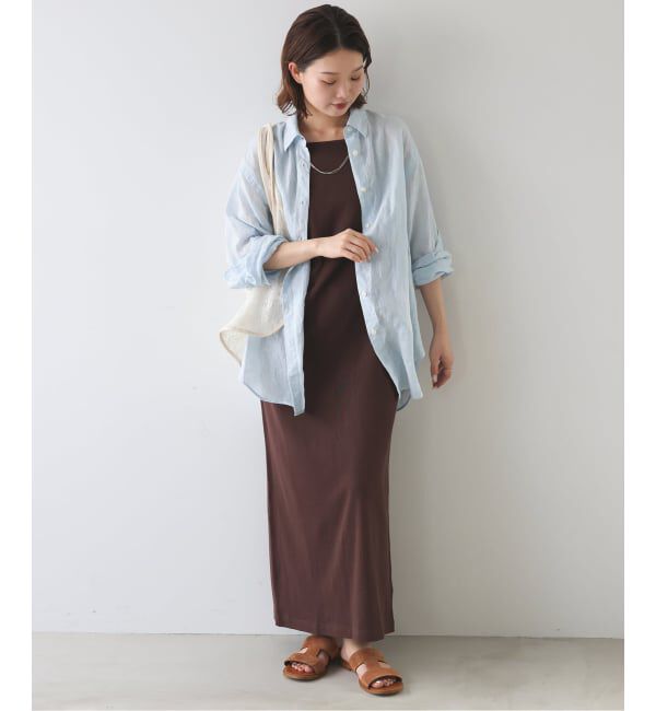 SLOBE IENA「《追加》リネンコットンレギュラーシャツ」|シャツ・ブラウス|