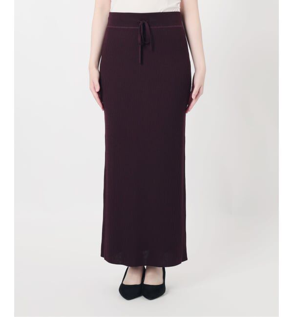 VERMEIL par iena「Embraced wool RIB スカート」|スカート|